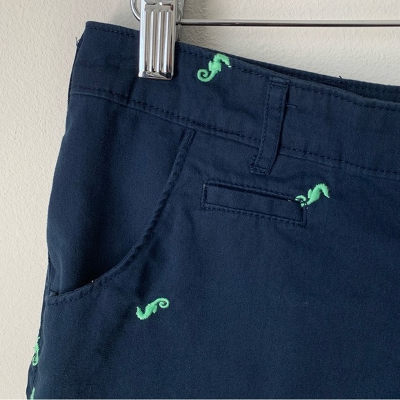 Columbia PFG Super Bonehead Shorts Womens 6 Blue Green Seahorse Print 6" inseam - Picture 5 of 11